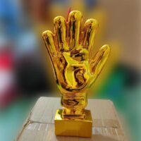 Cúp quả bóng vàng – Giày vàng – Găng tay mạ vàng thật 14k kích thước 25×25 ship toàn quốc combo