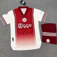 Áo bóng đá Ajax Ziggo đỏ loang trắng logo thêu poly mè thái cao cấp 1