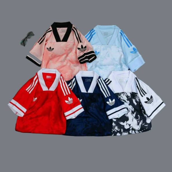 Bộ quần áo thể thao thời trang không logo adidas 3 ba lá nhiều màu