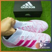 Giày đá bóng sân cỏ nhân tạo Adidas Nemeziz 18.1 FG Trắng vạch hồng 1