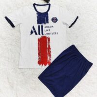 Bộ quần áo bóng đá CLB PSG – Paris Saint-Germain all accor live limtles trắng logo thêu 1