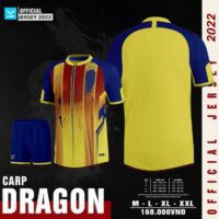 Bộ quần áo bóng đá thiết kế sỉ nidu giá rẻ hàng dệt kim mã dragon màu đỏ đậm