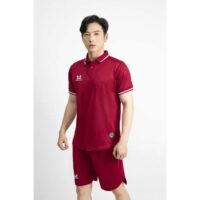 Bộ quần áo polo thể thao acrra warrix super fex thái lan phù hợp làm áo đội áo team lớp đồng phục công ty màu xanh biển