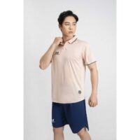 Bộ quần áo polo thể thao acrra warrix super fex thái lan phù hợp làm áo đội áo team lớp đồng phục công ty màu xanh biển