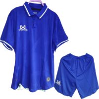 Bộ quần áo polo thể thao acrra warrix super fex thái lan phù hợp làm áo đội áo team lớp đồng phục công ty màu xanh biển