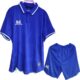 Bộ quần áo polo thể thao acrra warrix super fex thái lan phù hợp làm áo đội áo team lớp đồng phục công ty màu xanh biển