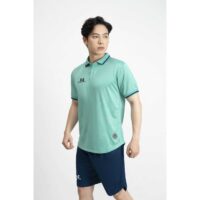 Bộ quần áo polo thể thao acrra warrix super fex thái lan phù hợp làm áo đội áo team lớp đồng phục công ty màu xanh biển