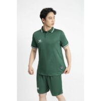 Bộ quần áo polo thể thao acrra warrix super fex thái lan phù hợp làm áo đội áo team lớp đồng phục công ty màu xanh biển