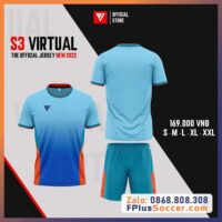 Bộ quần áo thể thao đá bóng s3 virtual the official jersey new 2022 chính hãng giá rẻ