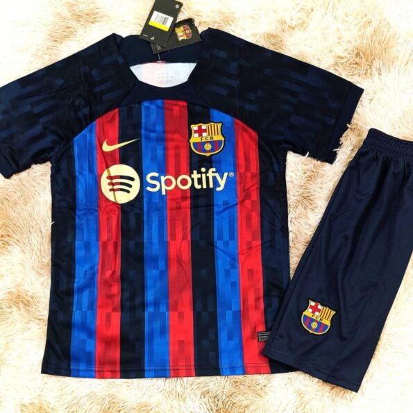 Bộ quần áo clb bóng đá Barca Barcelona FCB 2023 sân nhà chính thức 22 23 logo thêu vải thái 1