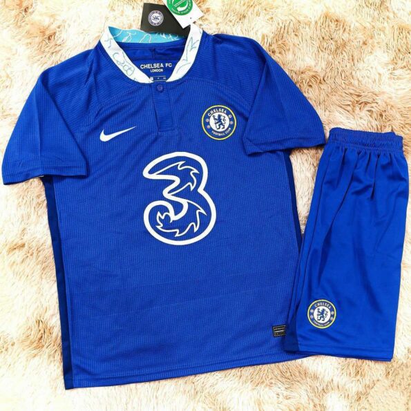 Bộ quần áo đá bóng clb chelsea 2023 sân nhà mẫu 22 23 jersey full kít bộ màu xanh blue