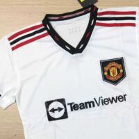 Bộ quần áo đá bóng clb mu sân khách 2023 màu trắng manchester united 22 – 23 manutd away 1