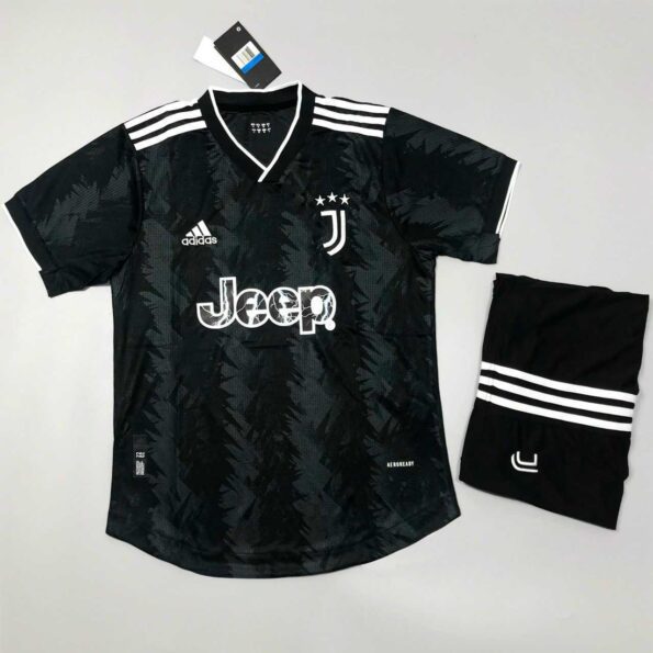 SPF Thái - Bộ quần áo đá bóng CLB juventus 2023 away sân khách màu đen logo thêu 2