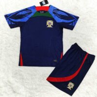 Bộ quần áo đá banh đội tuyển Bồ Đào Nha training tập luyện vải thái mới nhất 2022 2023 xanh đen tím than 1