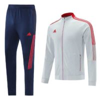 Bộ quần áo khoác nỉ thu đông clb real madrid vải dày logo thêu nhiều màu cao cấp trắng đen