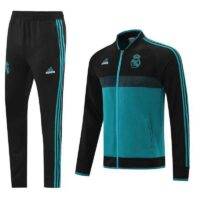 Bộ quần áo khoác nỉ thu đông clb real madrid vải dày logo thêu nhiều màu cao cấp trắng đen