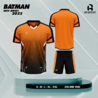 Bộ quần áo bóng đá không logo HP Sport Batman nhiều màu đỏ