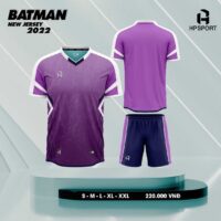 Bộ quần áo bóng đá không logo HP Sport Batman nhiều màu đỏ
