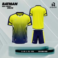 Bộ quần áo bóng đá không logo HP Sport Batman nhiều màu đỏ