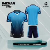Bộ quần áo bóng đá không logo HP Sport Batman nhiều màu đỏ