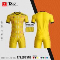 Bộ quần áo thể thao bóng đá chính hãng TA Sport TA17 Official vải mè hàn quốc nhiều màu trắng