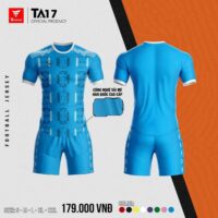 Bộ quần áo thể thao bóng đá chính hãng TA Sport TA17 Official vải mè hàn quốc nhiều màu trắng