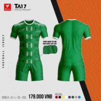 Bộ quần áo thể thao bóng đá chính hãng TA Sport TA17 Official vải mè hàn quốc nhiều màu trắng
