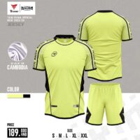 Bộ quần áo thể thao bóng đá chính hãng TA Sport TA18 NYMA Official vải mè thoi xanh rêu già