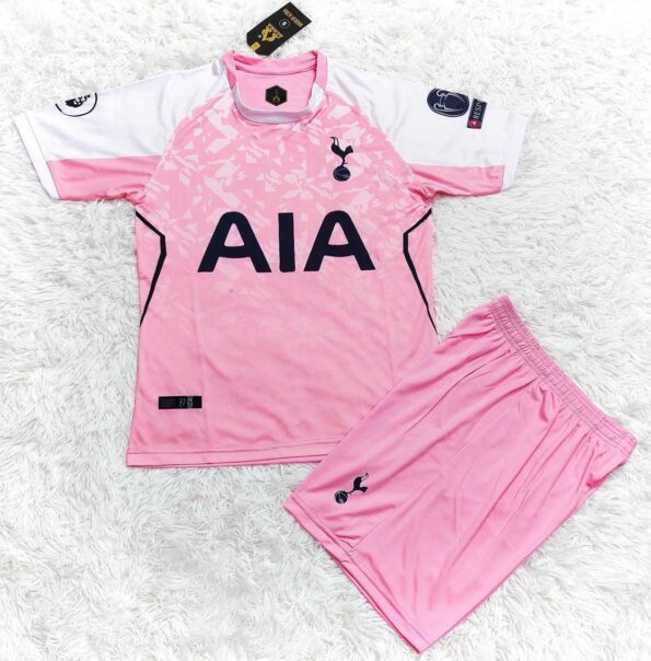 Bộ quần áo đá bóng câu lạc bộ tottenham aia hotspur màu hồng vải thun thái lạnh giá rẻ 1