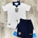 Bộ quần áo đá bóng đội tuyển anh enland umbro kỷ niệm năm 1998 màu trắng quần có túi 1