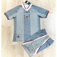 Bộ quần áo đá bóng đội tuyển anh enland umbro kỷ niệm năm 1998 màu trắng đỏ xám xanh quần có túi