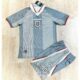 Bộ quần áo đá bóng đội tuyển anh enland umbro kỷ niệm năm 1998 màu trắng xám xanh quần có túi 1