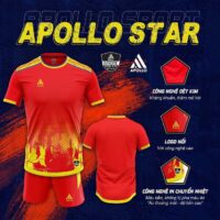 Bộ quần áo thể thao bóng đá chính hãng apollo star nhiều màu đỏ