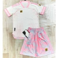Bộ quần áo thể thao thời trang logo 3 lá hoa sen phiên bản mới quần có túi hàng cao cấp cổ tam giác