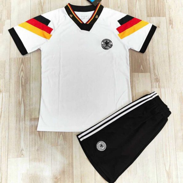 Bộ quần áo đá banh đội tuyển bóng đá đức trắng deutscher fussball bund vai 3 màu vàng đỏ đen