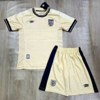 Bộ quần áo đá bóng đội tuyển anh logo england umbro màu full trắng quần tím than đen có túi 1