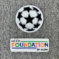 Combo 2 bage patch tay vải nhung các mùa giải ngoại hạng anh Sư tử NHA vàng tím than cup C1 C14 Fifa UEFA