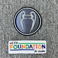 Combo 2 bage patch tay vải nhung các mùa giải ngoại hạng anh Sư tử NHA vàng tím than cup C1 C14 Fifa UEFA