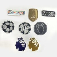 Combo 2 bage patch tay vải nhung các mùa giải ngoại hạng anh Sư tử NHA vàng tím than cup C1 C14 Fifa UEFA