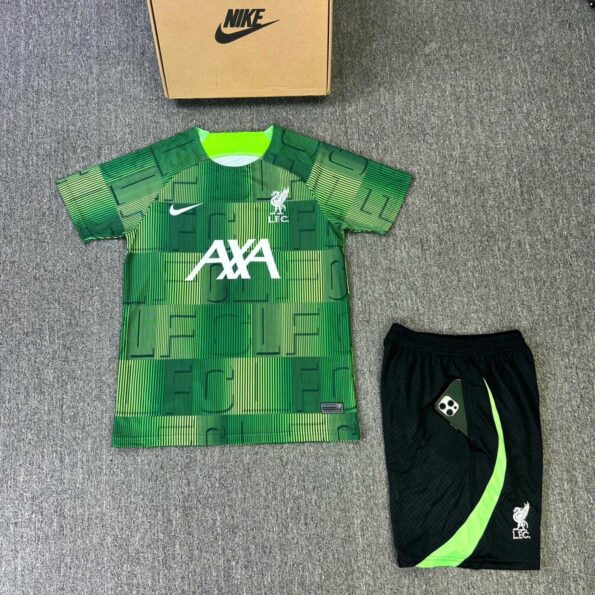 Bộ quần áo đá banh clb bóng đá Liver l.f.c liverpool 23/24 away kit sân khách trắng xanh lá