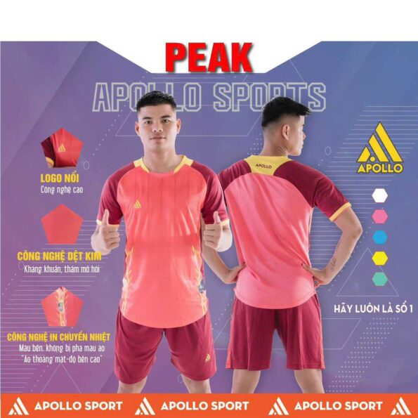 Bộ quần áo bóng đá APOLLO PEAK chính hãng nhiều màu đẹp mới