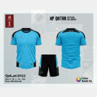Bộ quần áo bóng đá phủi thiết kế áo đá banh Qatar chính hãng HP-Sport Qatar 2020 nhiều màu xanh ya