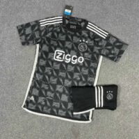 Bộ quần áo đá banh clb bóng đá Ziggo Ajax 23 24 Amsterdam Third màu đen bản thứ 3 logo thêu năm 2023 2024 1
