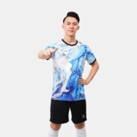 Bộ quần áo đá banh mẫu phủi bóng đá ICEMA loang xanh chính hãng kamito KMST220320 3