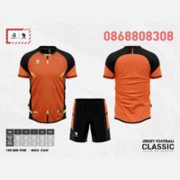 Bộ quần áo bóng đá phủi thiết kế Classic Vevoca chính hãng HP-Sport vải dệt kim nhiều màu xanh trời