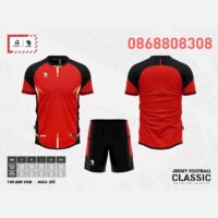 Bộ quần áo bóng đá phủi thiết kế Classic Vevoca chính hãng HP-Sport vải dệt kim nhiều màu xanh trời