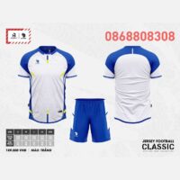 Bộ quần áo bóng đá phủi thiết kế Classic Vevoca chính hãng HP-Sport vải dệt kim nhiều màu xanh trời