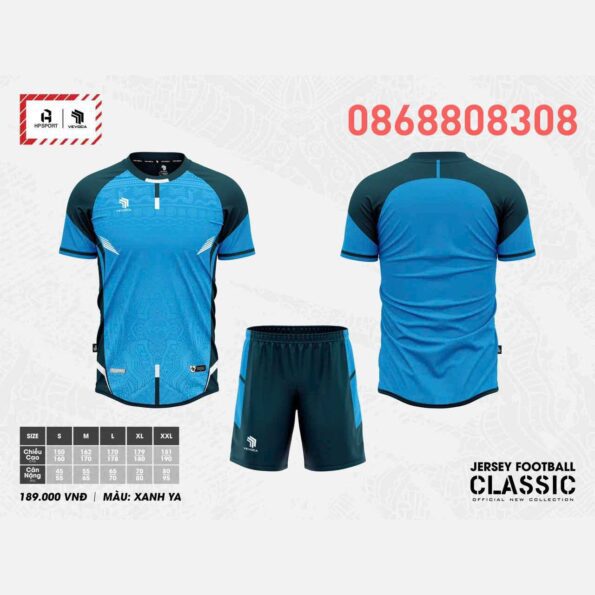 Bộ quần áo bóng đá phủi thiết kế Classic Vevoca chính hãng HP-Sport vải dệt kim nhiều màu đẹp mới