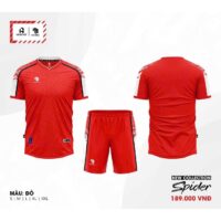 Bộ quần áo bóng đá phủi thiết kế Spider Vevoca chính hãng HP-Sport vải dệt kim nhiều màu xanh biển navy