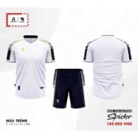 Bộ quần áo bóng đá phủi thiết kế Spider Vevoca chính hãng HP-Sport vải dệt kim nhiều màu xanh biển navy